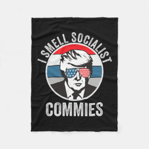 Trump I riecht Commies nach politischem Humor Fleecedecke