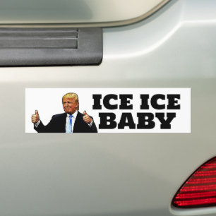 TRUMP ICE ICE BABY-AUFKLEBER AUTOAUFKLEBER
