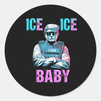 Trump Ice Ice Baby Lb37 Runder Aufkleber