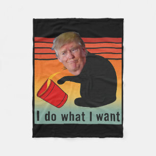 Trump ich mache was ich will lustige Wirtschaft Ak Fleecedecke