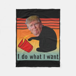 Trump ich mache was ich will Lustige Wirtschaft Ak Fleecedecke