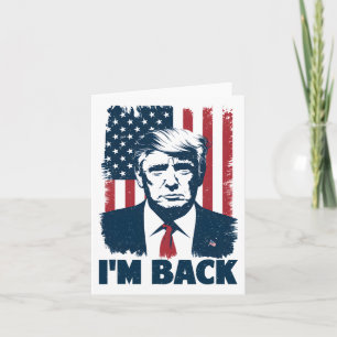 Trump I'm Ck Präsident 47. Flag 2024 Unterstützung Karte