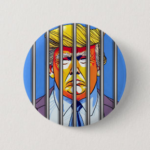 Trump im Gefängnis Button 2 1/4"