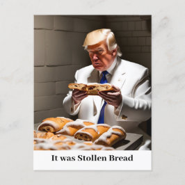 Trump im Gefängnis Stollen Bread Funny Postkarte