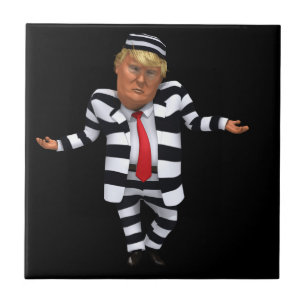 Trump im Gefängnis Wear Fliese