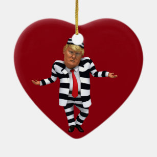 Trump im Gefängnis Wear Keramik Ornament