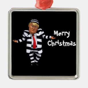 Trump im Gefängnis Wear Ornament Aus Metall