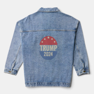 Trump im Jahr 2024 Wahl wieder Funny Election Trum Jeansjacke