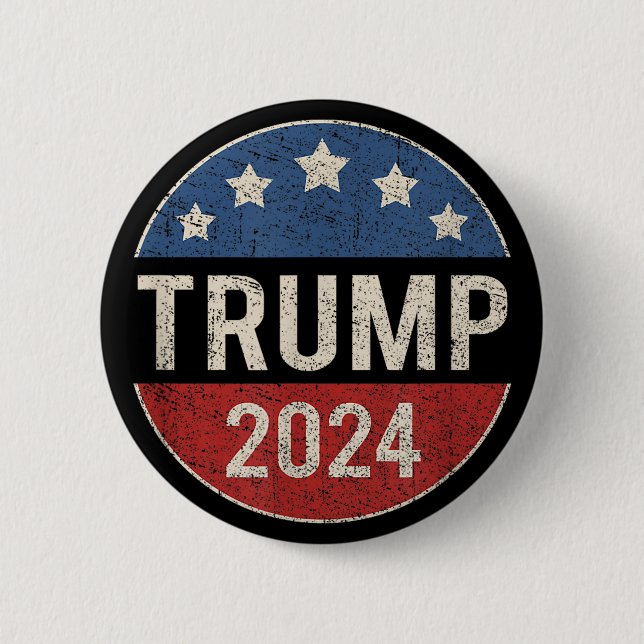 Trump im Jahr 2024 Wiederwahl-Wahlkampfteam wählt  Button (Vorderseite)