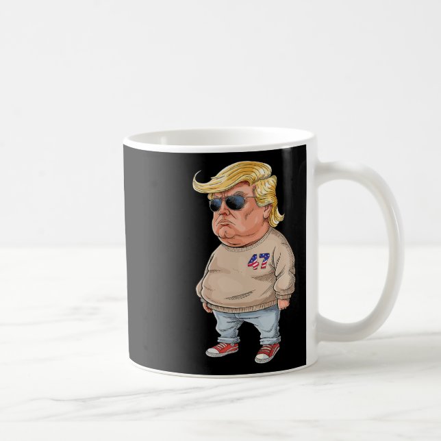 Trump I'm Just A Chill Typ Funny 2024 Meme Kaffeetasse (Rechts)