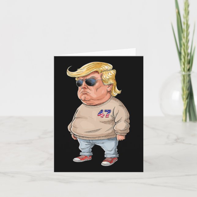 Trump I'm Just A Chill Typ Funny 2024 Meme Karte (Vorderseite)