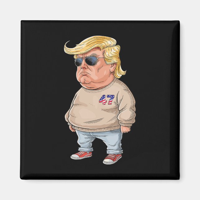 Trump I'm Just A Chill Typ Funny 2024 Meme Magnet (Vorne)