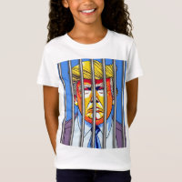 Trump im T - Shirt der Girls in Fine Jersey