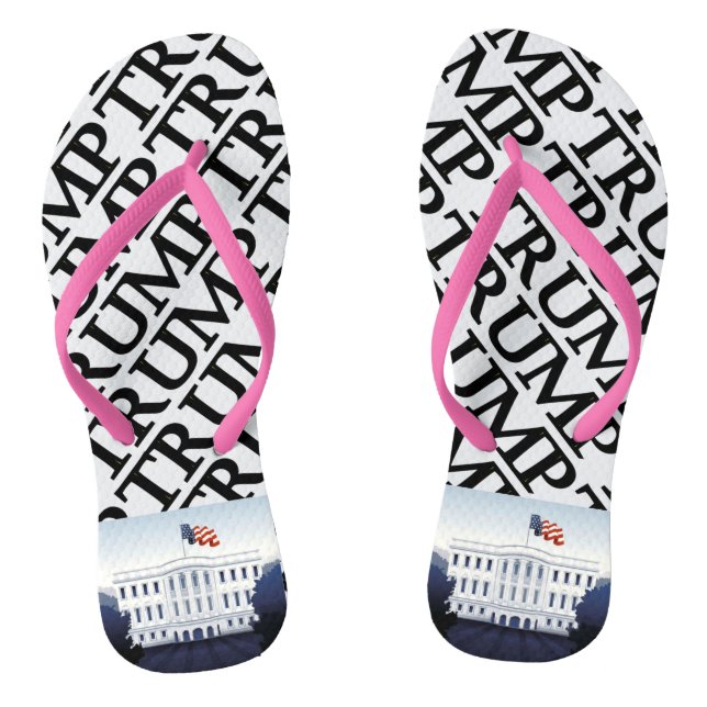 Trump im Weißen Haus Flip Flops (Fußbett)