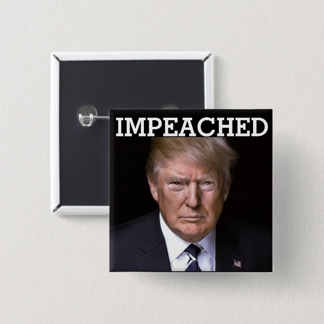 Trump Impeached Button (Vorne & Hinten)
