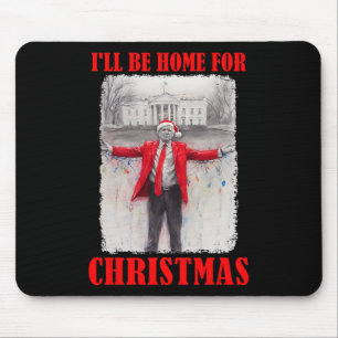 Trump in der Weihnachtsmannmütze werde ich für Wei Mousepad