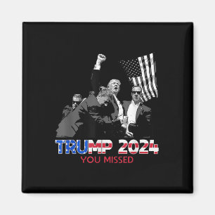 Trump Ination Bloody Ear Butler Trump Xou vermisst Magnet