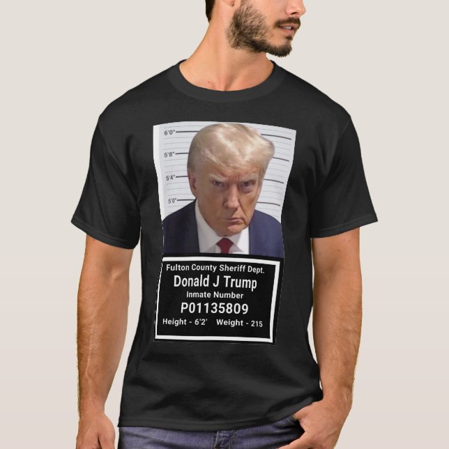 Trump Inmate Mugshot T - Shirt (Vorderseite)