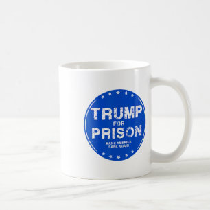Trump ins Gefängnis 2025 Lustiger Trump Kaffeetasse