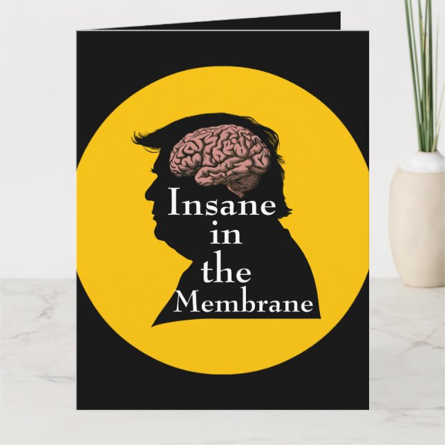Trump/insane Grußkarte Karte (Vorderseite)