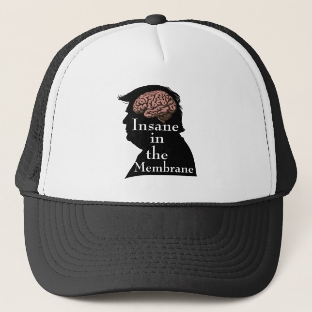 Trump/Insane Trucker Hat Truckerkappe (Vorderseite)