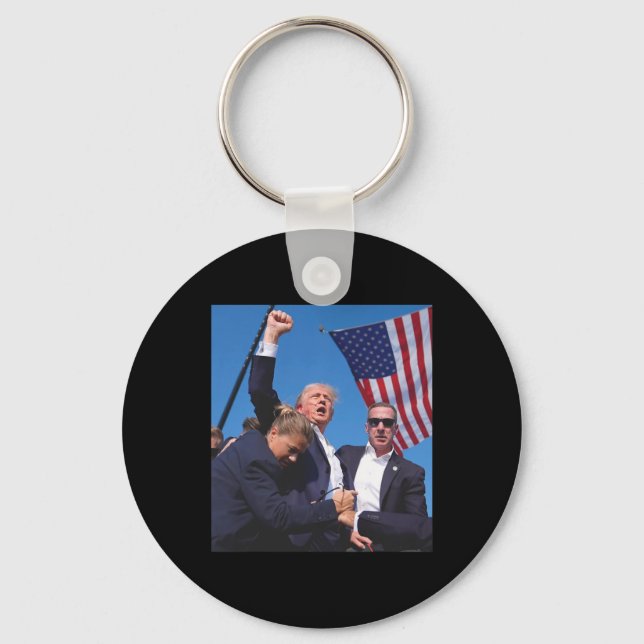 Trump-Instantenversuch Schlüsselanhänger (Vorderseite)