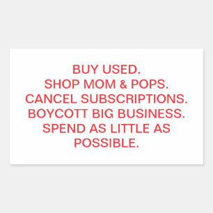 Trump ist als Prädator eingestuft Hankamer Artjunk Rechteckiger Aufkleber