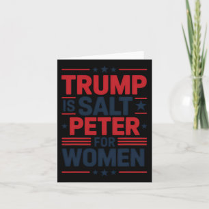 Trump ist der heiße Peter für Frauen, der sich geg Karte