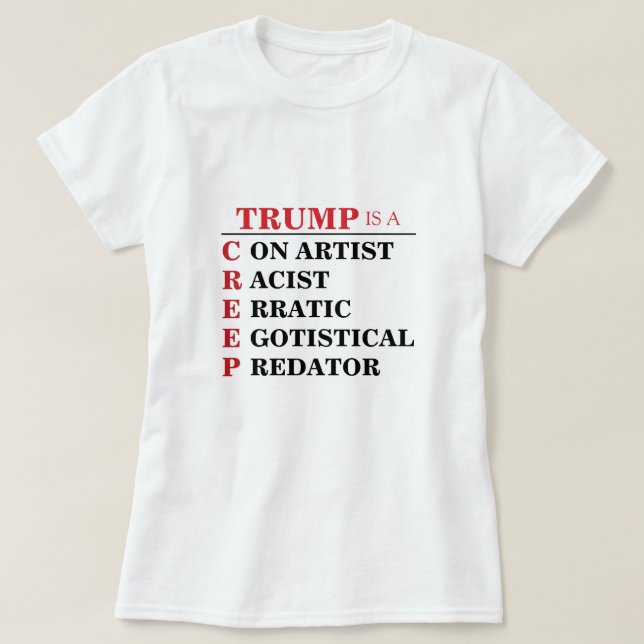 Trump ist der Präsident des Con-Künstlers, der ein T-Shirt (Design vorne)
