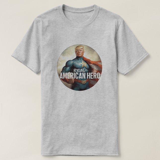 Trump ist der wahre Held T-Shirt (Design vorne)