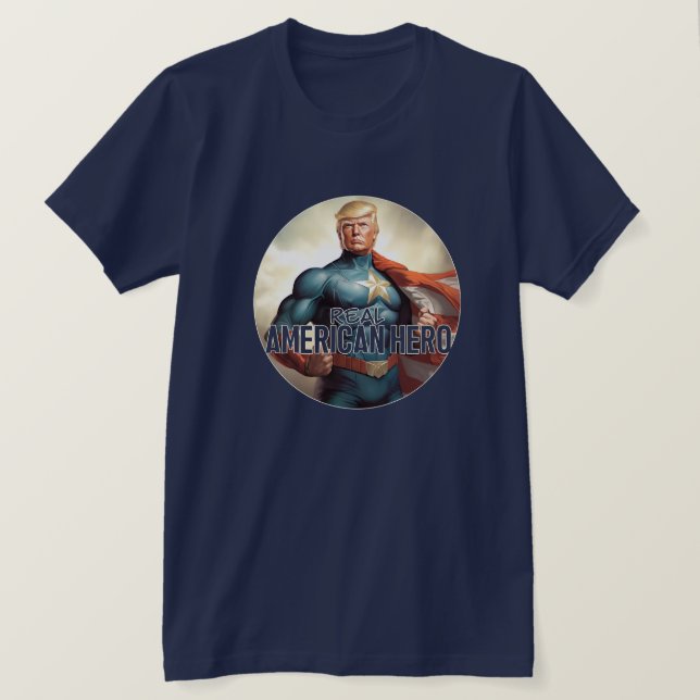Trump ist der wahre Held T-Shirt (Design vorne)