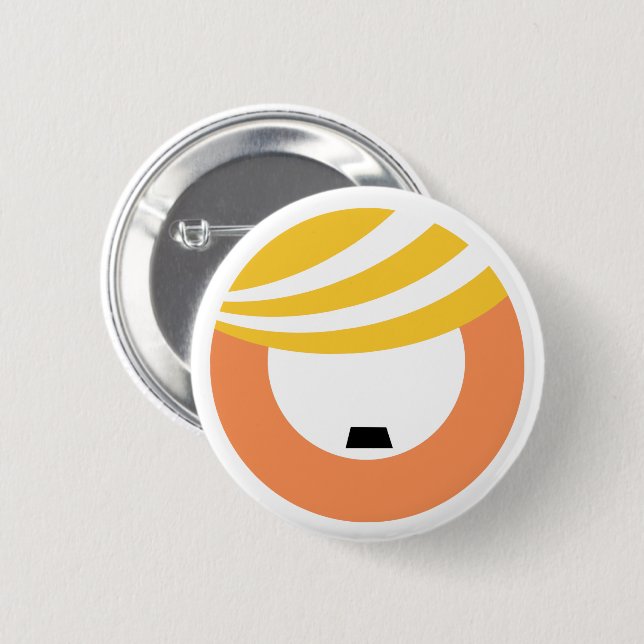 Trump ist ein Faschist Button (Vorne & Hinten)