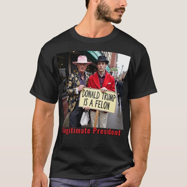 Trump ist ein Felon Impeach Trump T-Shirt (Vorderseite)