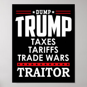 Trump Ist Ein Verräter An Haupt Dump Trump Tre45on Poster