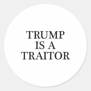 Trump Ist Ein Verräter - Anti Potus Kleidung  Runder Aufkleber