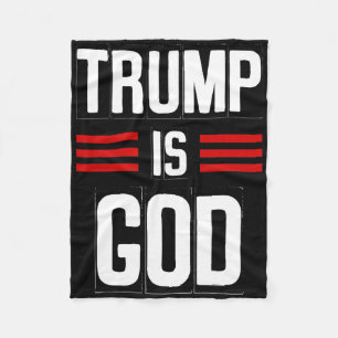 Trump ist Gott Lustig Trump ist Gott 3 Fleecedecke