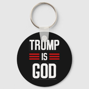 Trump ist Gott Lustig Trump ist Gott 3 Schlüsselanhänger