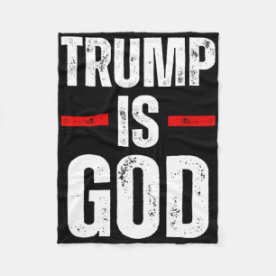 Trump ist Gott Lustig Trump ist Gott Fleecedecke