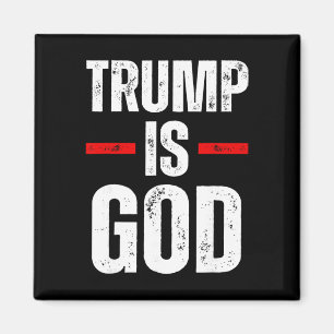 Trump ist Gott Lustig Trump ist Gott  Magnet