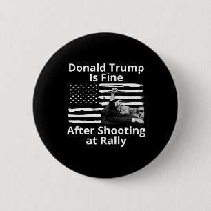 Trump ist gut, nachdem er auf die Kundgebung schie Button