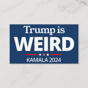 Trump ist komisch, lustig gegen Trump , 2024 Kamal Visitenkarte