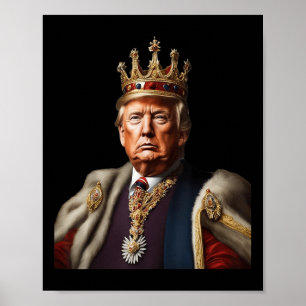 Trump ist König, der lange unter der amerikanische Poster