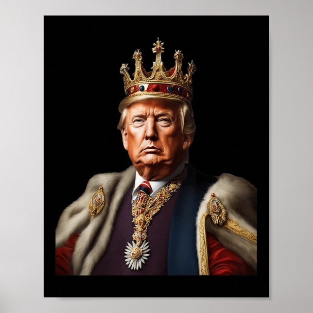 Trump ist König, der lange unter der amerikanische Poster (Vorne)