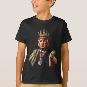 Trump ist König, der lange unter der amerikanische T-Shirt