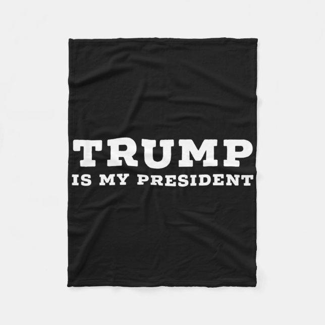Trump ist mein Präsident  Fleecedecke (Vorderseite)