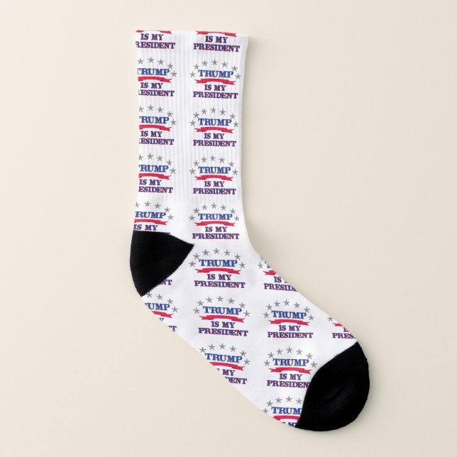 Trump ist mein Präsident Socken (Links - Innen)