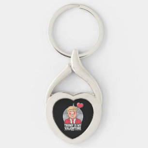 Trump ist mein Valentin Retro Valentinstag  Schlüsselanhänger