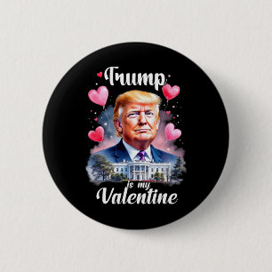 Trump ist mein Valentine Funny Patriotic Valentine Button