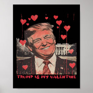 Trump ist mein Valentine Funny Poster