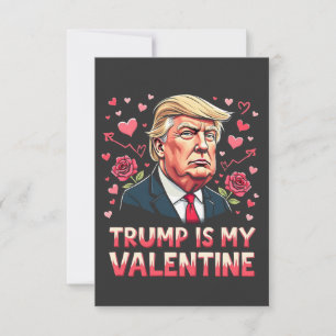 Trump ist mein Valentine Maga Tag der Amtseinführu Dankeskarte